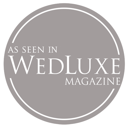 Wedding featured in WedLuxe magazine and blog